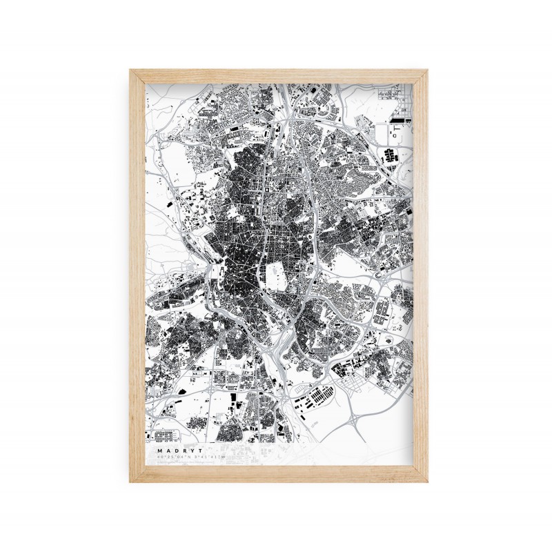 Madryt - plakat z planem miasta Madryt - plakat z planem miasta