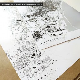 czarno-biały wydruk z planem miasta Wiedeń czarno-biały wydruk z planem miasta Wiedeń