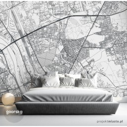 Targówek - fototapeta z mapą dzielnicy