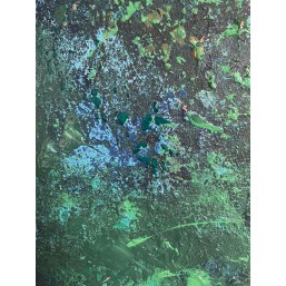 Fragment zielonego obrazu abstrakcyjnego