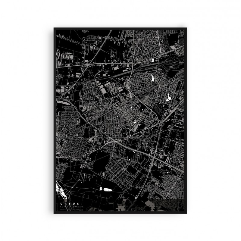 plakat z mapą URSUSA plakat z mapą URSUSA