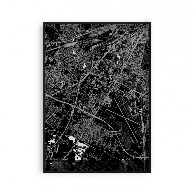 Plakat Włochy - plakaty z mapami dzielnic Warszawy Plakat Włochy - plakaty z mapami dzielnic Warszawy