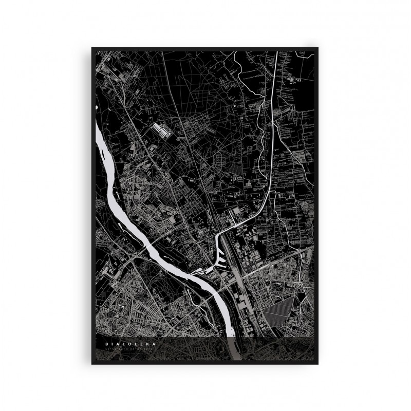 Plakat Białołęka - mapy dzielnic Warszawy Plakat Białołęka - mapy dzielnic Warszawy