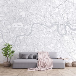 Nowoczesna fototapeta do salonu z mapą ulubionego miasta Nowoczesna fototapeta do salonu z mapą ulubionego miasta