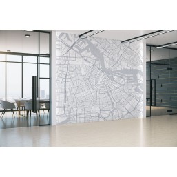 Mapa stolicy Holandii - Amsterdam na ścianę Mapa stolicy Holandii - Amsterdam na ścianę