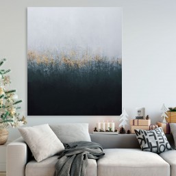 Abstrakcyjny obraz do wnętrza z zielonymi dodatkami Abstrakcyjny obraz do wnętrza z zielonymi dodatkami