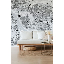 Fototapety z mapami dzielnic Warszawy do salonu, korytarza lub  pokoju nastolatka Fototapety z mapami dzielnic Warszawy do salonu, korytarza lub  pokoju nastolatka