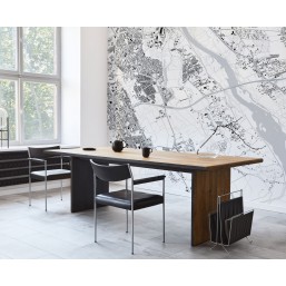 Fototapeta z planem Wilanowa do biura Fototapeta z planem Wilanowa do biura