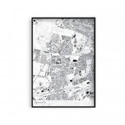 Plakat Bemowo - mapa Bemowa | Dzielnice Warszawy